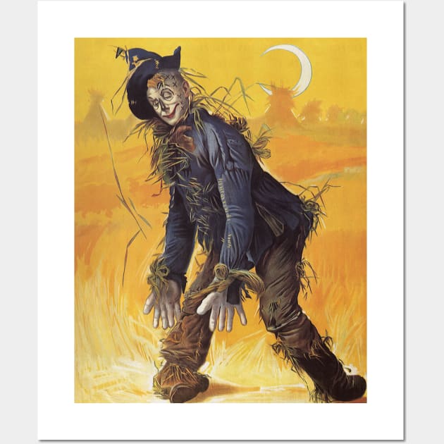 Vintage Fairy Tales, Wizard of Oz Scarecrow Wall Art by MasterpieceCafe